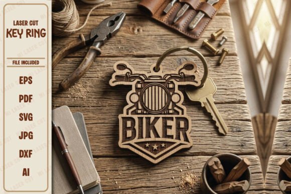 Download Bike Lover Laser Cut Keychain SVG - Love Collection