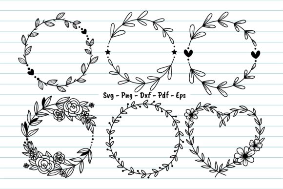 Download Floral Round Fram Svg, Floral Wreath Svg - Wreath Collection