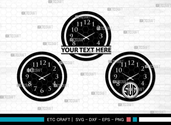 Download Wall Clock Monogram, Wall Clock SVG - Wall clock svg Collection