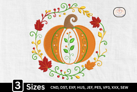 Download Autumn Floral Pumpkin Wreath - Wreath Collection