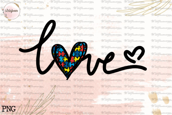 Download LOVE Puzzle Pieces Heart Autism PNG - Love Collection
